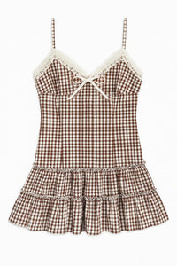 Tween Fawn Lace Trim Sun Dress