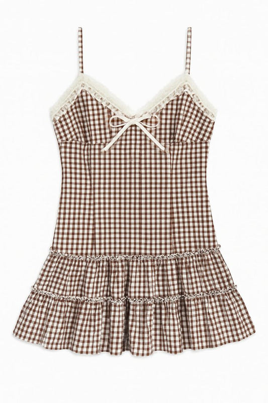 Tween Fawn Lace Trim Sun Dress