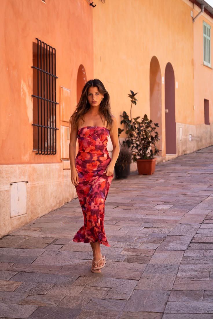 Golden Hour Raspberry Ruffle Mini Dress
