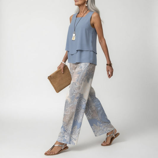 Laurel – Coastal Paisley Two-Piece Set