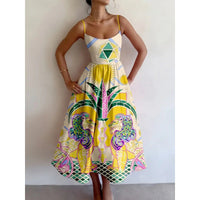 Eliza - Sun Temple Midi Dress
