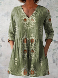 Maravelle - Long Blouse with V-Neck