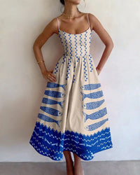 Heidi - Blue Harbor Midi Dress