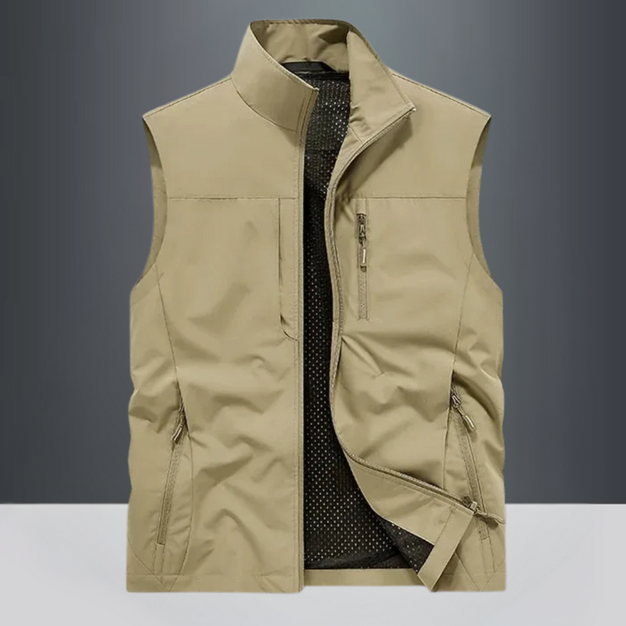Charles - Multi-Pocket Breathable Outdoor Cargo Gilet
