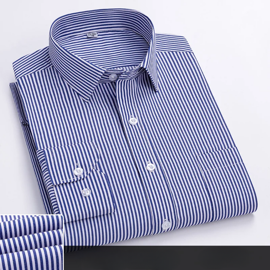 Axel | Elegant Office Shirt Blue/White