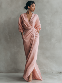 Fiora – Linen Blend Maxi Dress
