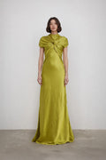 Clover Dress Olive Gold