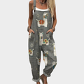 Margaret - Comfortable Printed Dungarees