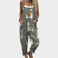 Margaret - Comfortable Printed Dungarees