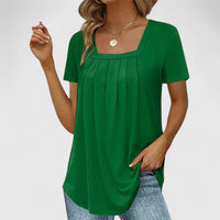 Lenabria | Elegant Summer Blouse Dark Green