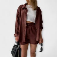 Roselina | Elegant Top & Bottom Brown