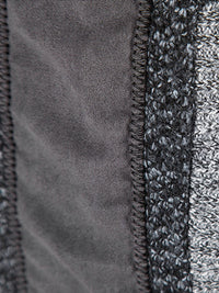 Camden | Zip Up Faux Suede Patchwork Sweater