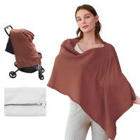 Taupe Peekaboo Nursing Poncho