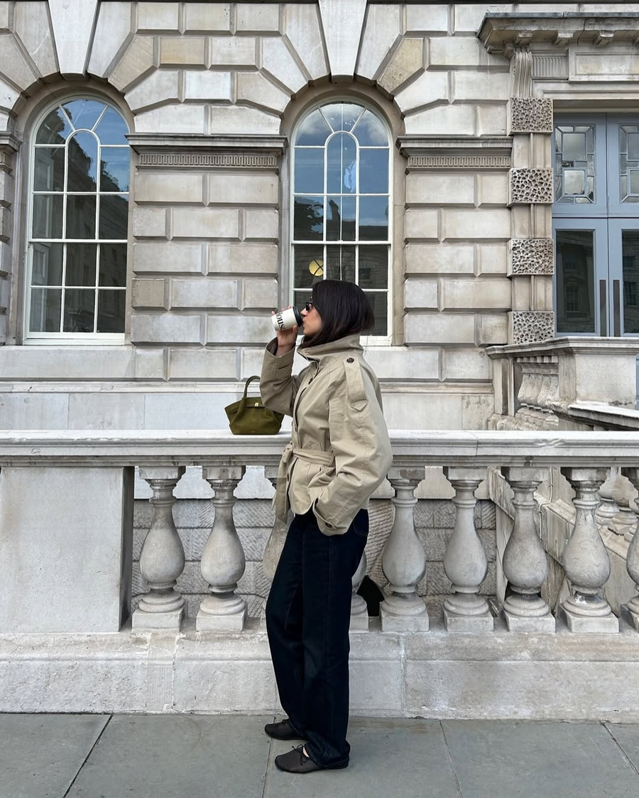 Millie – Cropped Trench Coat for Effortless Autumn Elegance