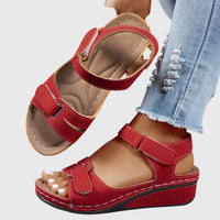 Crystal | Orthopedic Sandals Red