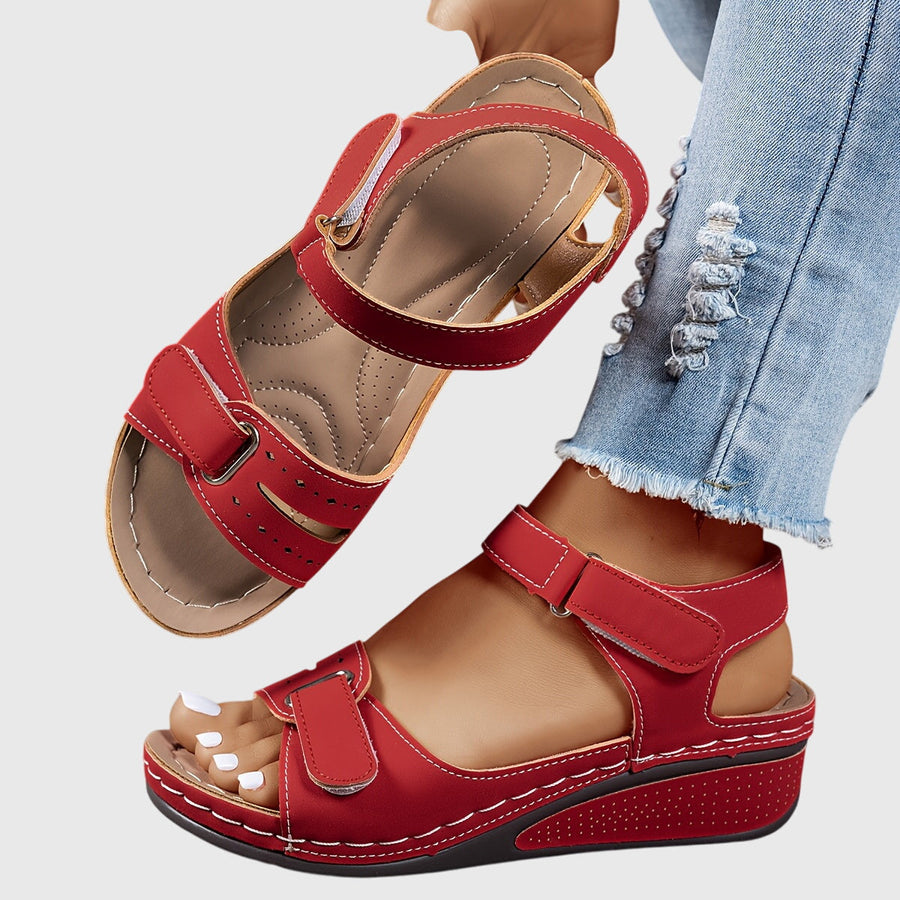 Crystal | Orthopedic Sandals Red