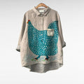 Honoria - Elegant Linen Summer Blouse