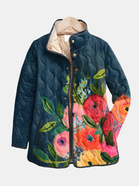 Damaris – Vintage Floral Quilted Jacket