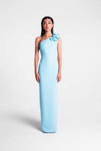 One Shoulder Rose Gown