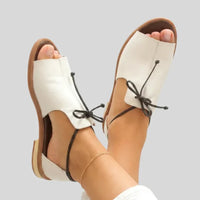 Donna – Lace-Up Leather Sandals