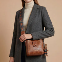 Clover – Vintage Satchel Handbag with Free Charm