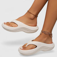 Juliette | Orthopedic Slide Sandals White