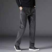Jacob | Medium Waist Corduroy. Gray