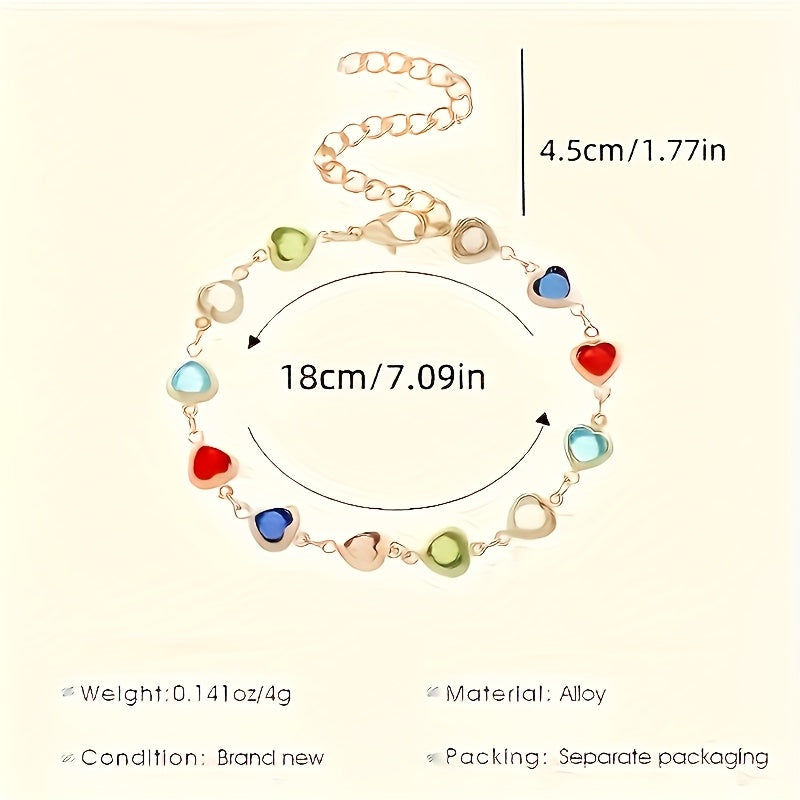 Clarah – Heart Charm Bracelet