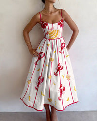 Kirsty - Seaside Charm Midi Dress