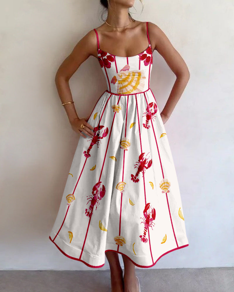 Kirsty - Seaside Charm Midi Dress