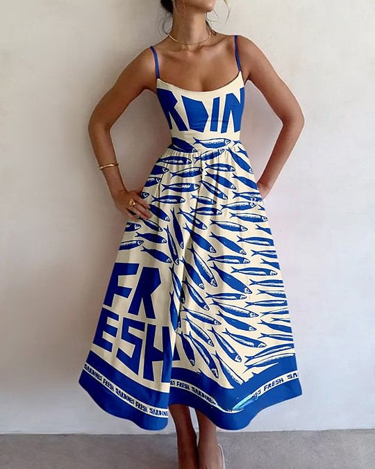 Keira - Coastal Market Midi Dress
