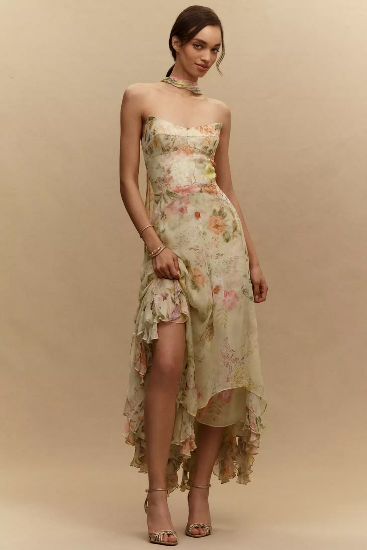 Amanda Uprichard Montery Scarf Midi Dress