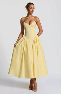Emerson Midi Dress Lemon