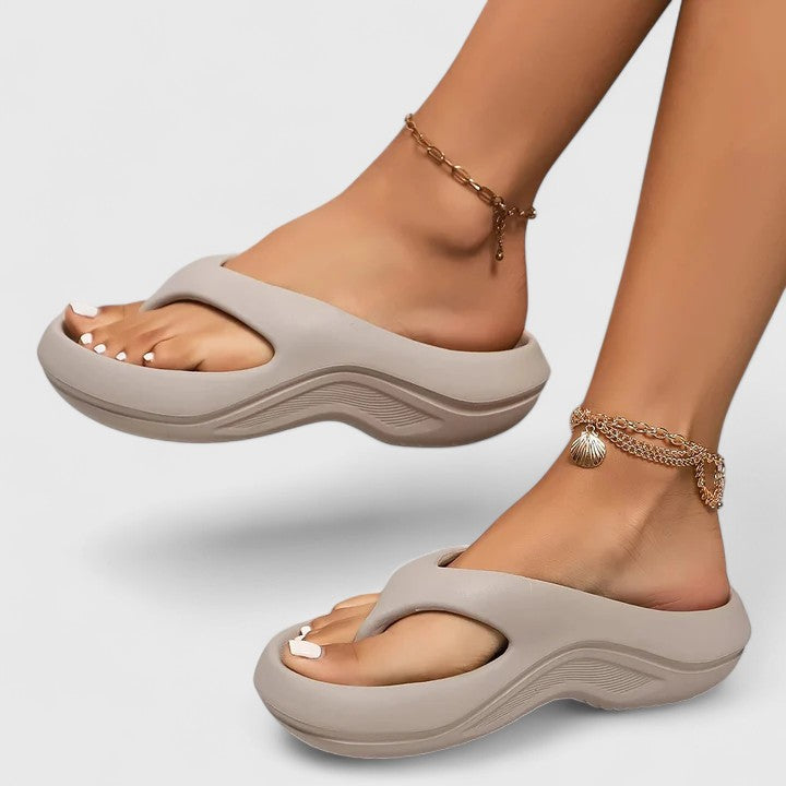 Juliette | Orthopedic Slide Sandals Grey