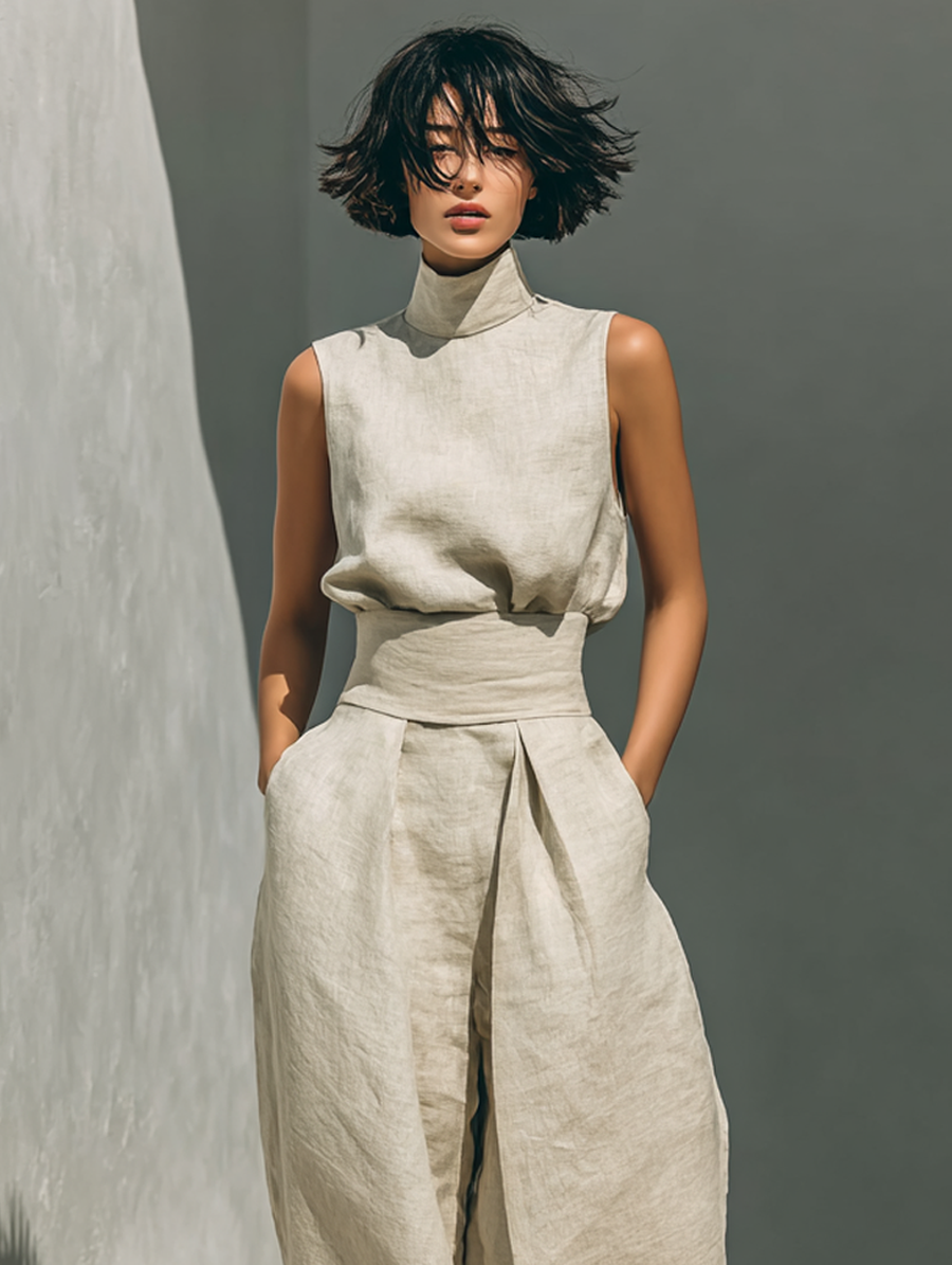 Livia – Cotton & Linen Minimalist Set