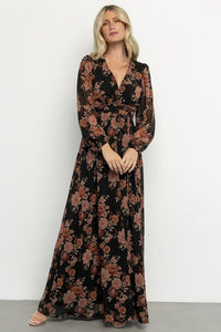 Olivia Maxi Dress Deep Topaz Floral