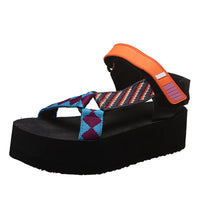 Nadia Woven Strap Flat Sandals