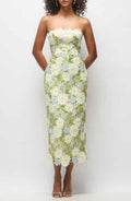 Metallic Jacquard Trumpet Gown