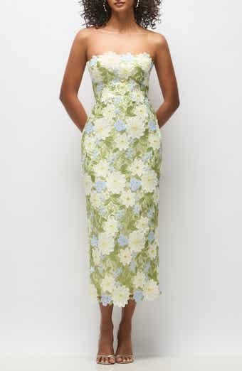 Metallic Jacquard Trumpet Gown (Women)