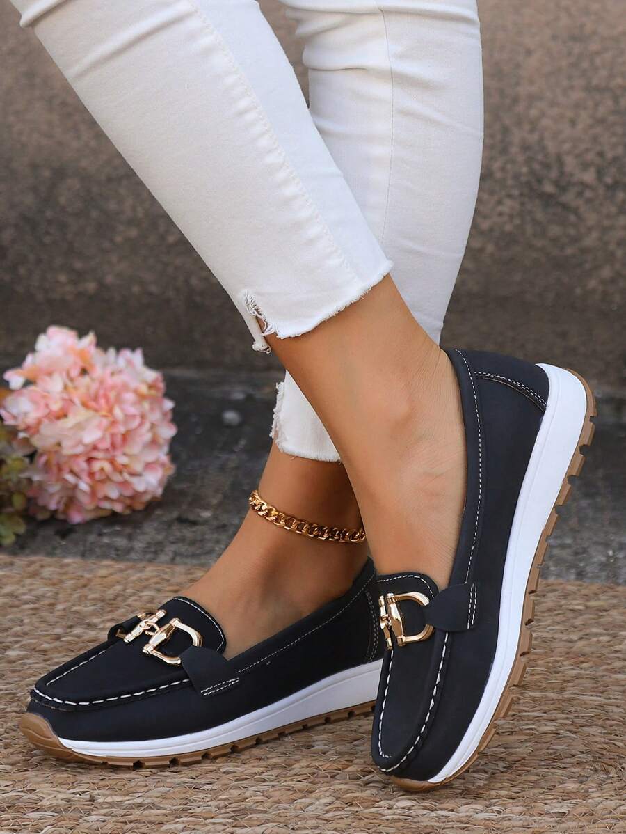 Mia | Non Slip Orthopedic Loafers Black