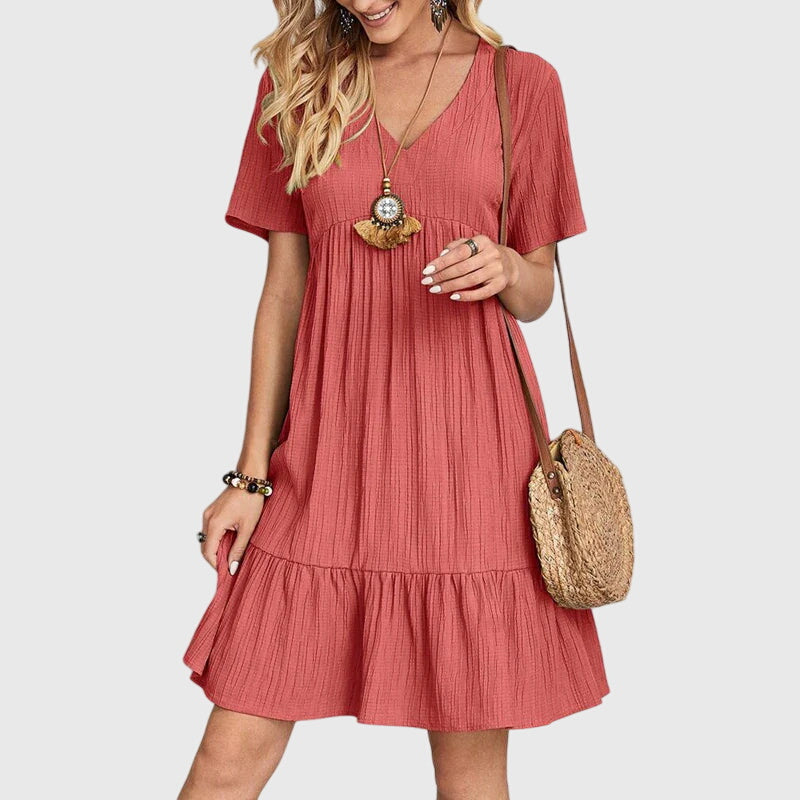 Jasmine | Elegant Flattering Dress Red