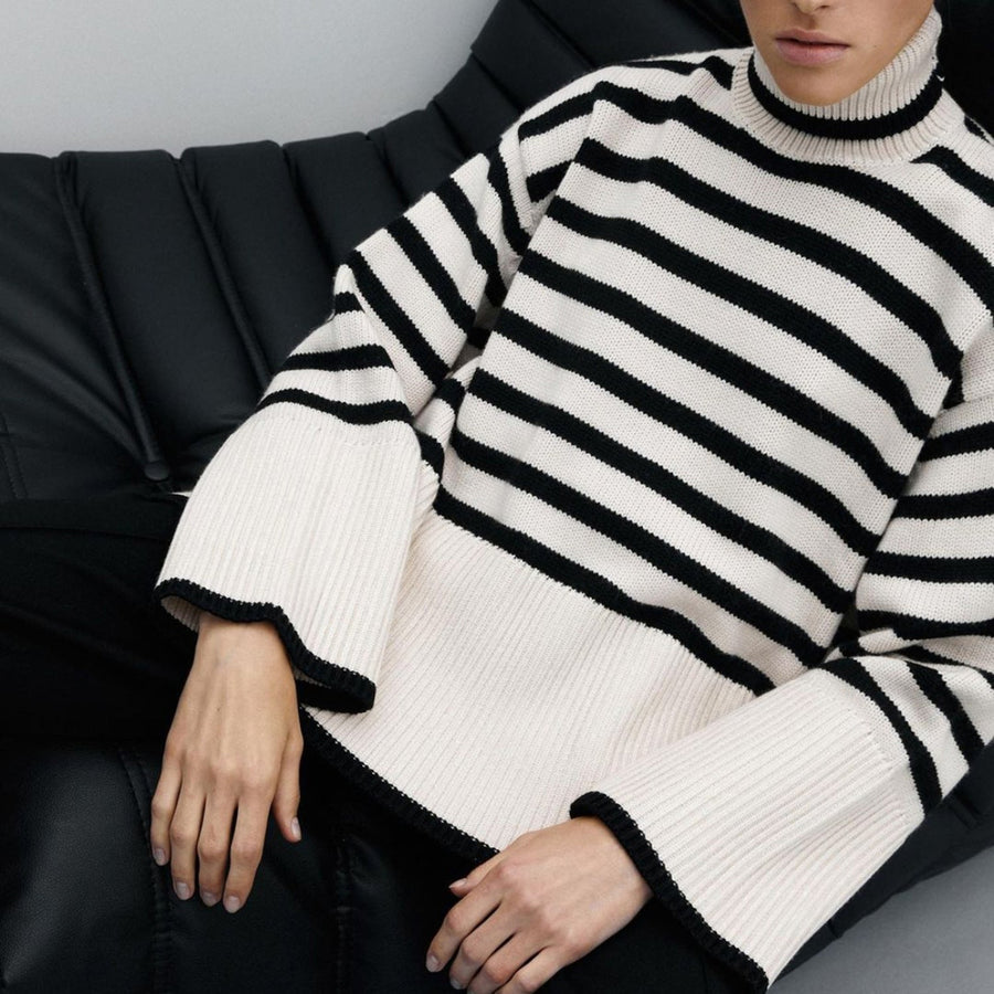 Calla – Chic Striped Casual Sweater