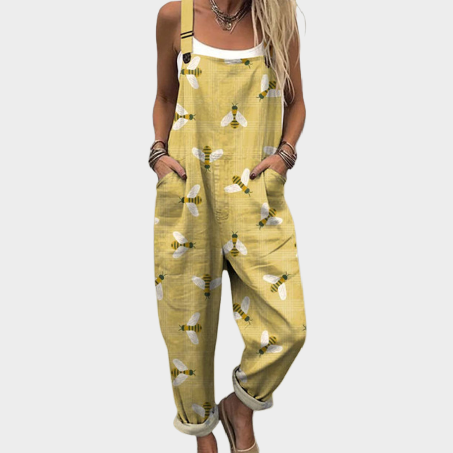 Iris - Comfortable Printed Dungarees