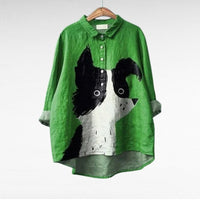 Eulalia - Elegant Linen Summer Blouse