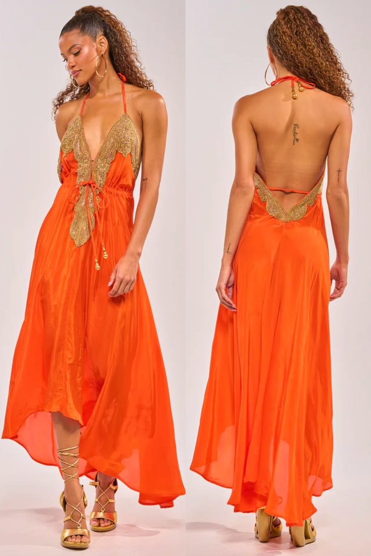 Sorry Not Sorry Embellished Maxi Dress