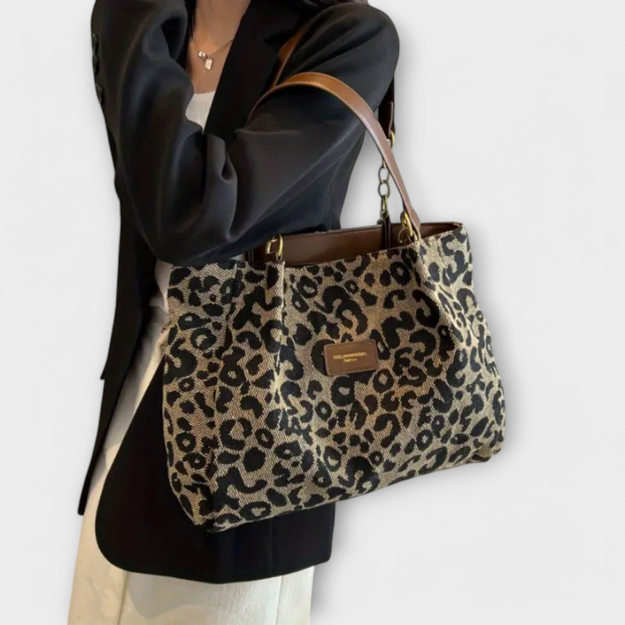 Amoret – Leopard Canvas Tote Bag