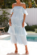 Gisela Ruffled Midi Dress