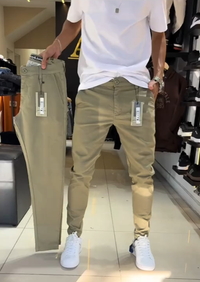 Neal - Slim-Fit Casual Trousers