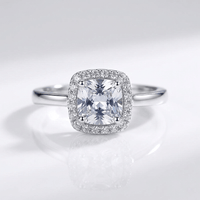 ZIRCONIA SILVER HALO RING