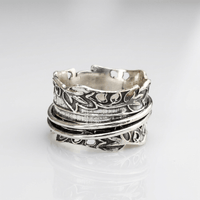 SILVER ZIRCONIA LAYERED RING SET